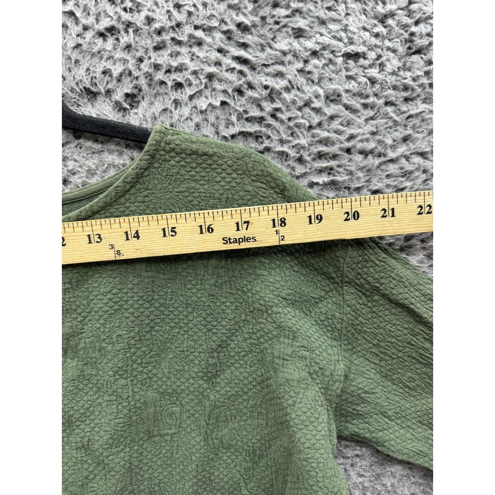 Black‎ Crane Floral Quilted Short Sleeve T-Shirt Dress Green Womens Size S - Picture 16 of 16